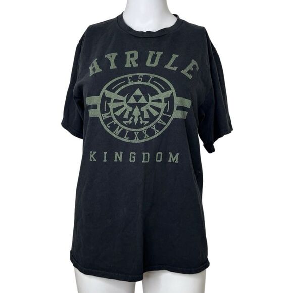 Nintendo Black Hyrule Kingdom Graphic T-Shirt - Picture 1 of 3